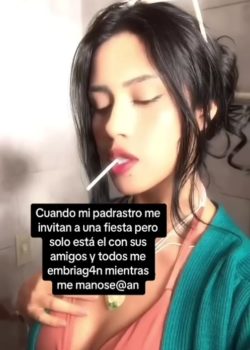 Nena hace un trio Con Su padrastro 7
